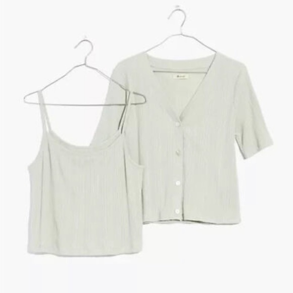 Madewell Tops - Madewell XS tank and cami matching set sage